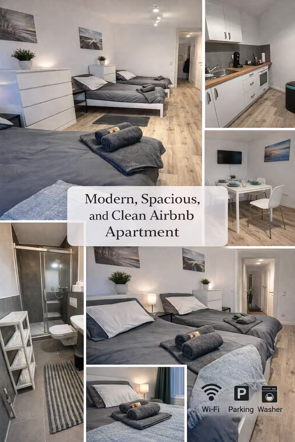 Collage eines Apartments